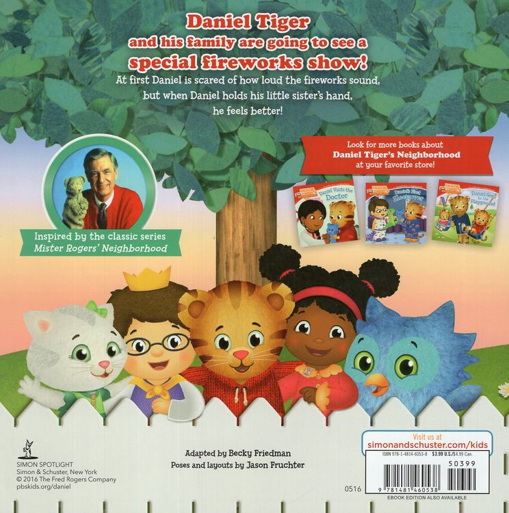 Daniel Tiger's Neighborhood Daniel's First Fireworks - Kids Educational Toy for Emotional Learning & Fireworks Celebration | Perfect for Birthday Gifts & Preschool Playtime
