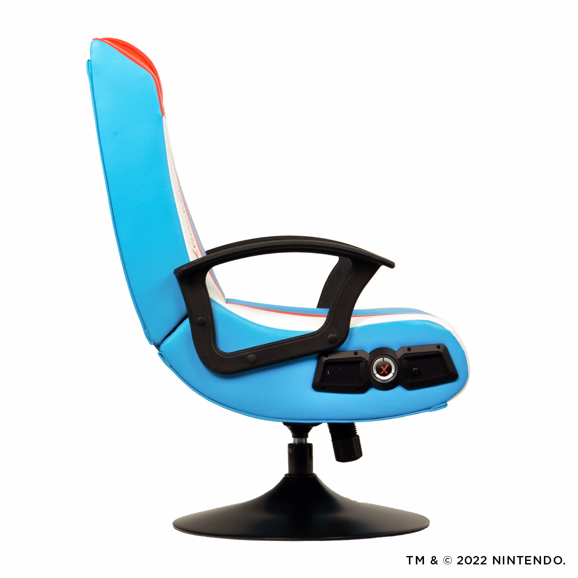 X Rocker Nintendo Video Gaming Chair for Kids 5-17 - Ergonomic Floor Rocker with Mario, Bowser, Peach, Luigi & Yoshi Designs - Perfect Gaming Gift for Teens, Boys & Girls - Ideal for Bedrooms, Game Rooms & Birthday Presents