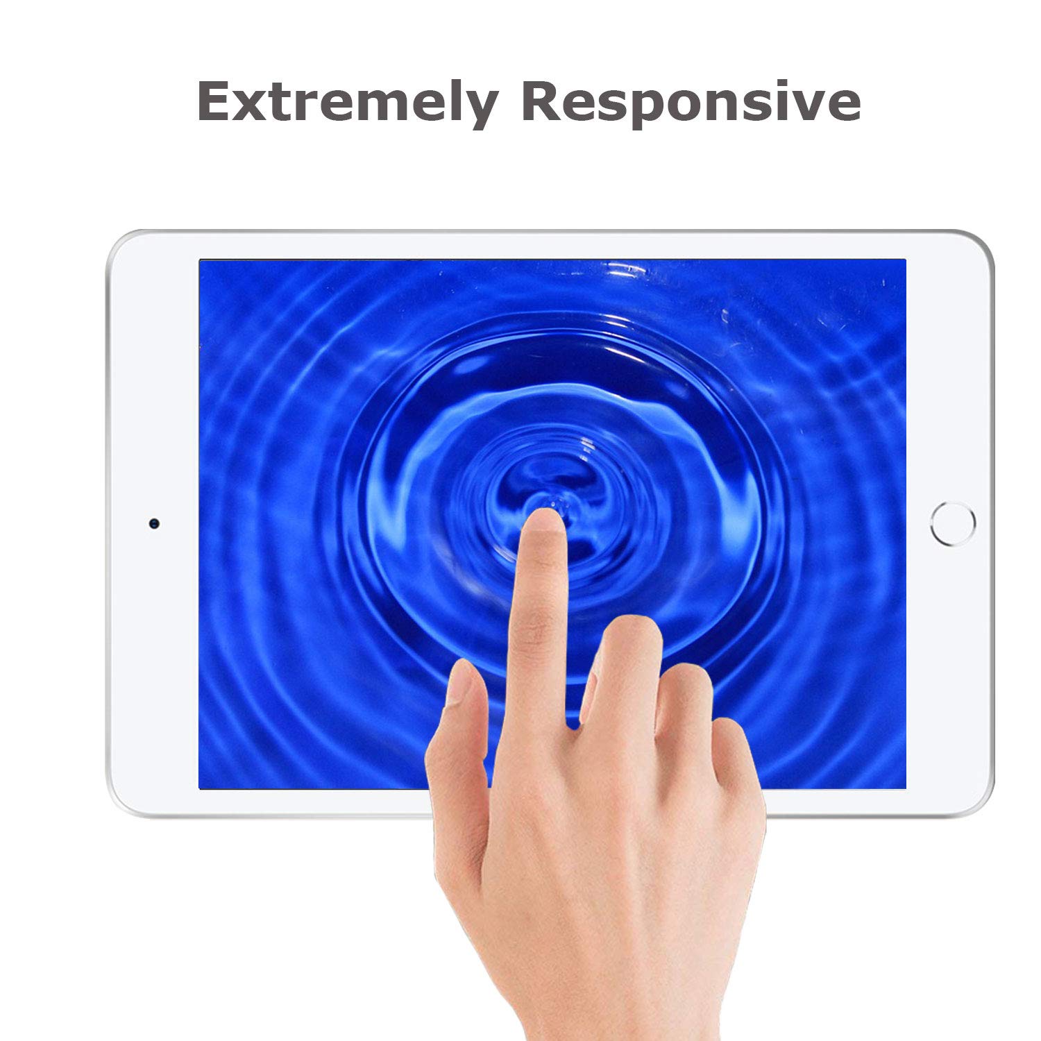2 Pack Ultra HD Clear Tempered Glass Screen Protector for iPad Air 10.5