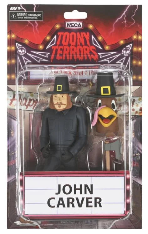 Thanksgiving Toony Terrors John Carver - Horror Collectible Figure for Halloween Decor & Movie Fan Gifts