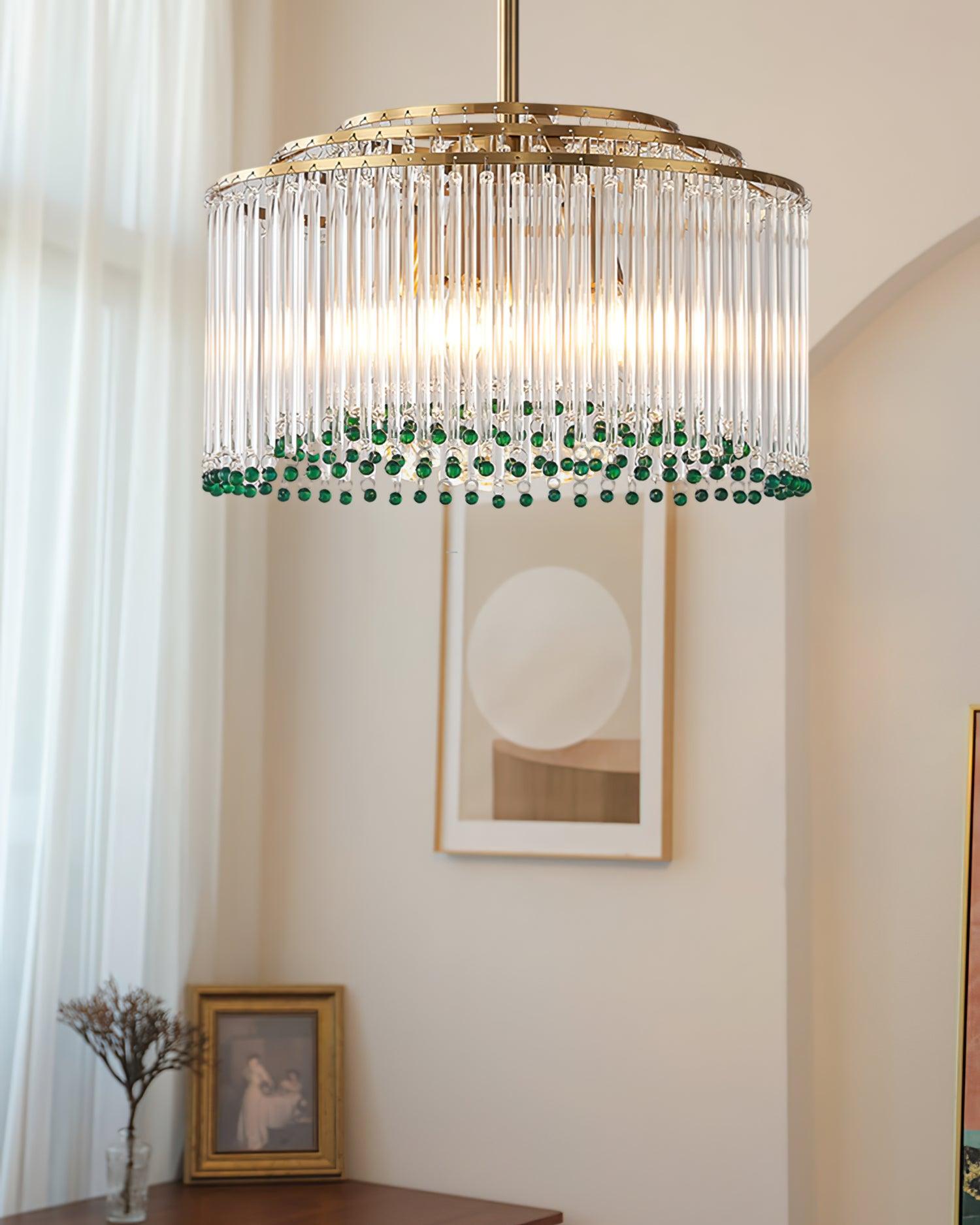 Casandra Chandelier - Elegant Crystal Ceiling Light Fixture for Dining Room, Living Room & Bedroom | Modern Home Decor Lighting for Wedding, Party & Special Occasions