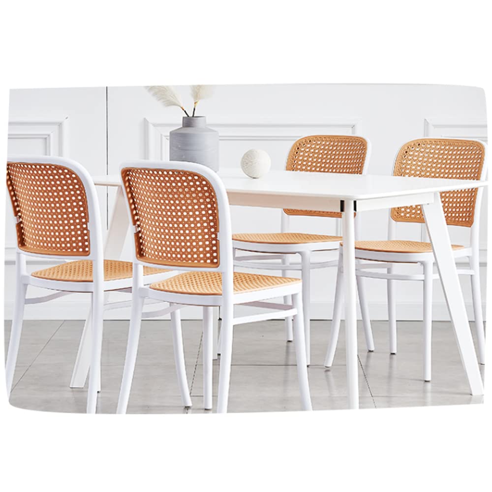 Nordic Rattan Weave Patio Dining Chair Set of 2 - 34