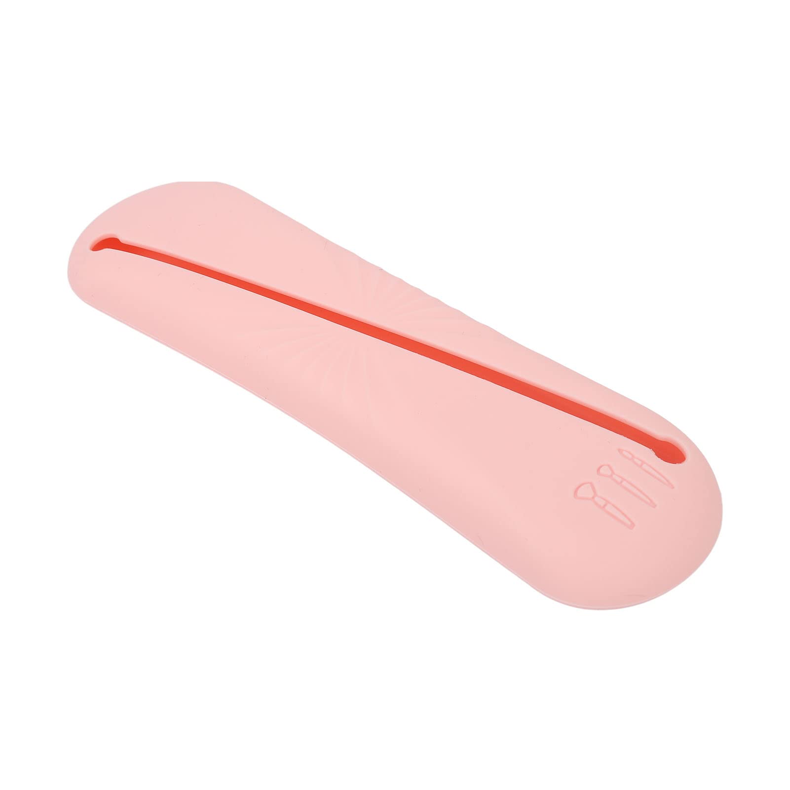 EXCLUZO Silicone Makeup Brush Holder - Dustproof, Portable & Easy to Clean, Durable Large Capacity Travel Cosmetic Brush Organizer for Outdoor & Home Use (Pink) | Perfect for Travel, Vanity & Makeup Artists