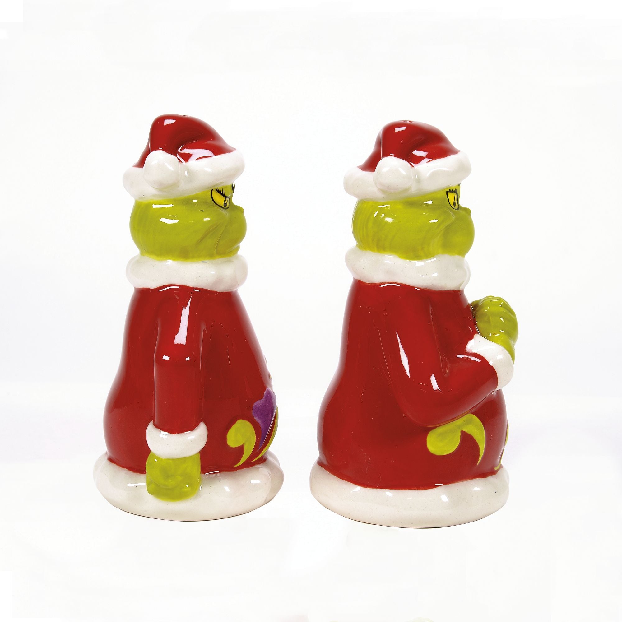 Grinch Naughty & Nice Salt & Pepper Shaker Set - Christmas Kitchen Decor & Holiday Tableware for Parties & Gift Giving