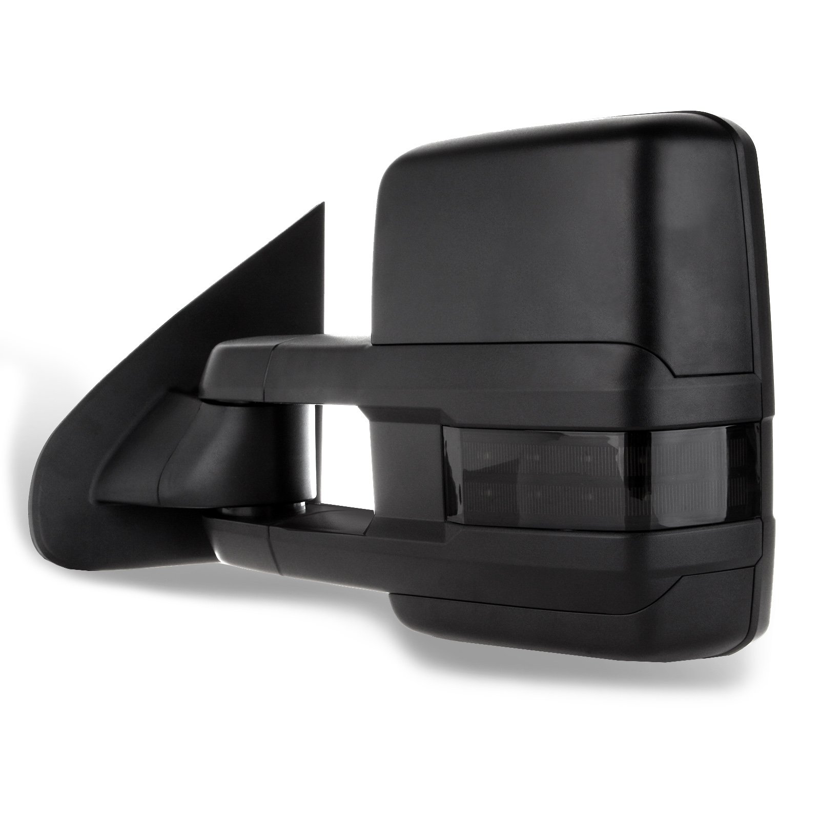 2014-2018 Chevy/GMC 1500 & 2015-2019 Chevy/GMC 2500/3500 HD Towing Mirrors - Power Adjustable, Heated, Turn Signal - Black Pair (Left & Right) - Perfect for Enhanced Visibility & Safety While Towing Trailers or Large Loads