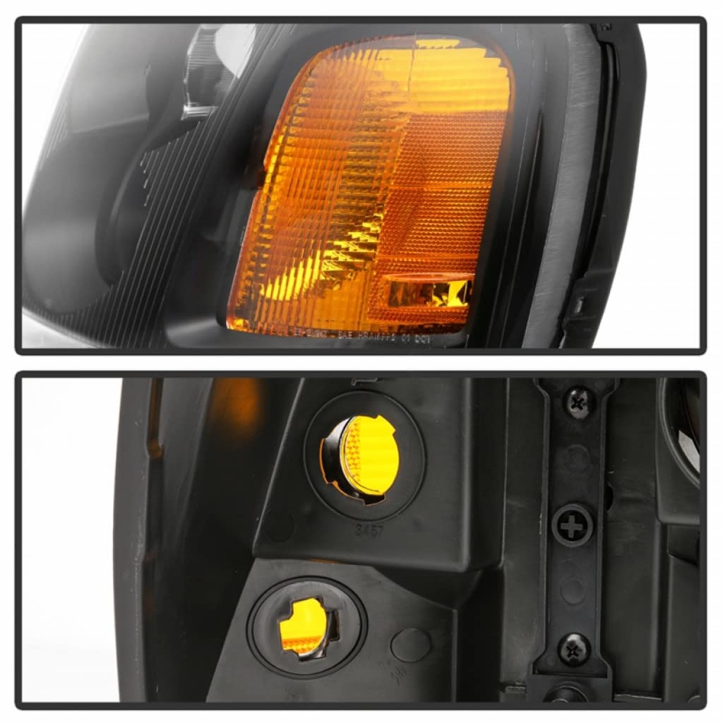 xTune Black HD-JH-GEN02-AM-BK Headlights Pair for 2002-2009 GMC Envoy | 9042652 | Upgrade Your Night Driving Safety & Style