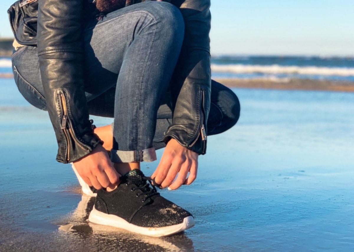 Explorer V2 Men's Vegan Hemp Trainers - Eco-Friendly Black & White Sneakers for Running, Walking & Casual Wear | Lightweight Breathable Shoes for Outdoor Activities & Daily Use