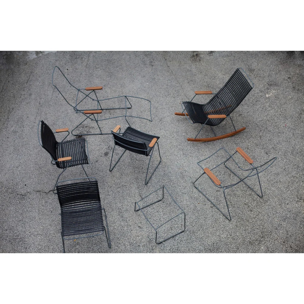CLICK Outdoor Dining Chair with Tall Back - Patio, Garden, Poolside, and Restaurant Seating - Weather-Resistant and Comfortable for Outdoor Use