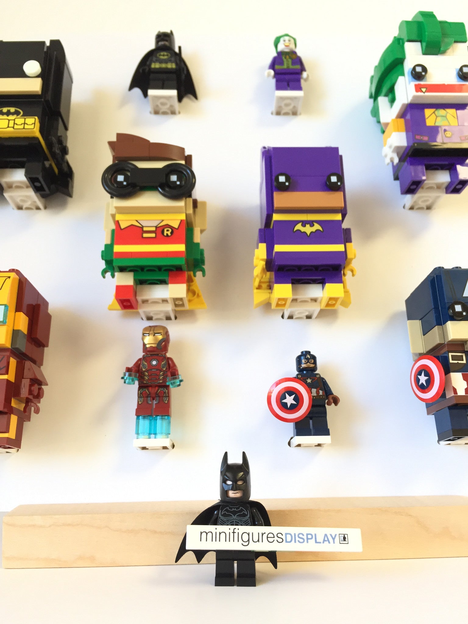 Lego BrickHeadz Minifigures Display Stand - Creative Building Blocks Organizer for Collectors | Perfect for Home Decoration, Office Desk & Gift Giving