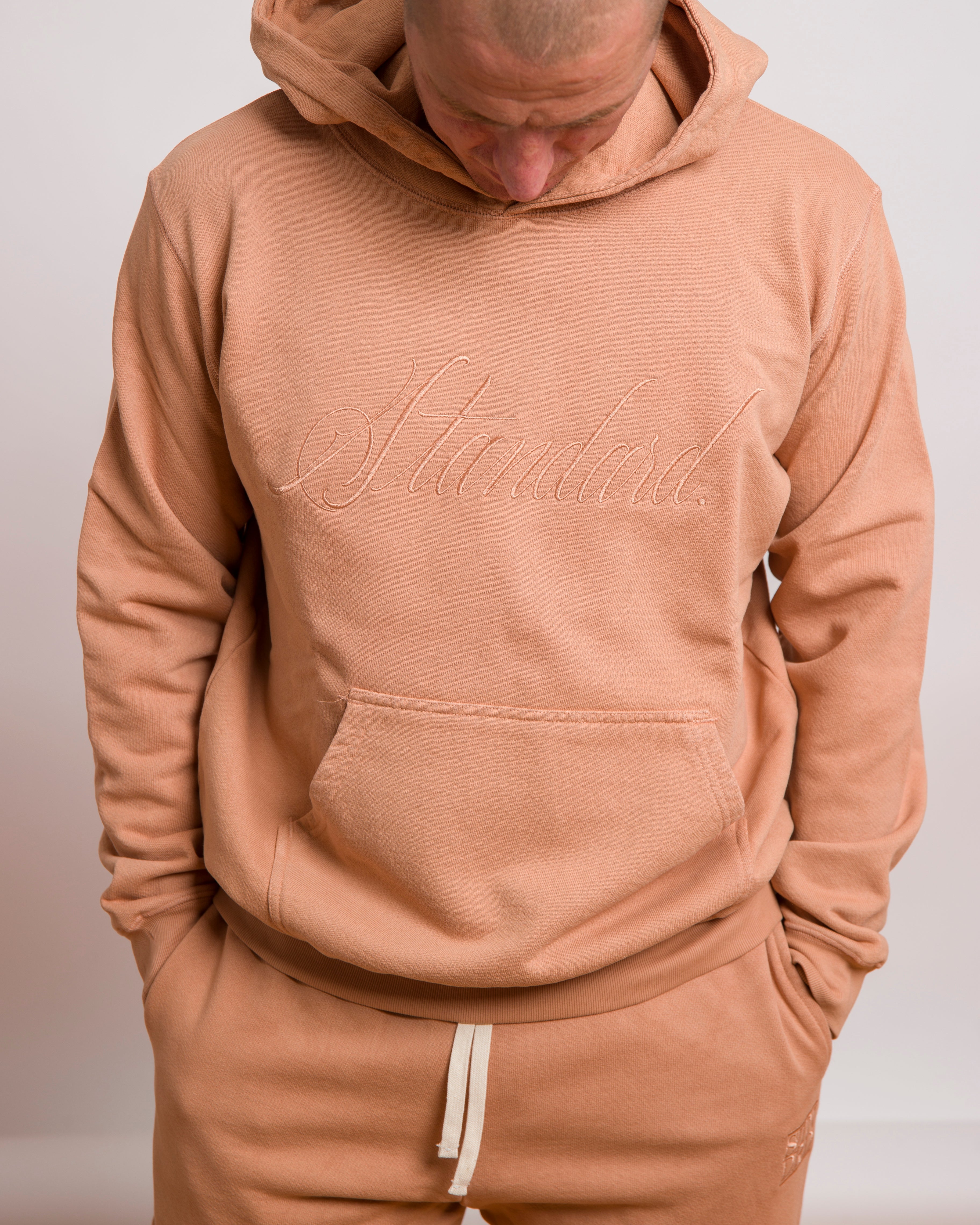 BJ BETTS X STANDARD ISSUE Premium Hoodie Sweatshirt - Camel Color, Unisex Pullover Fleece Hooded Sweater for Men & Women | Casual Streetwear, Loungewear, Gym & Outdoor Activities