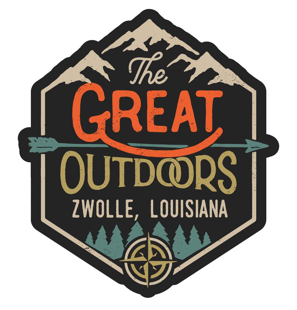 Zwolle Louisiana The Great Outdoors Design 4-Inch Fridge Magnet - Collectible Souvenir for Travel Lovers, Perfect for Refrigerators, Lockers & Office Decor