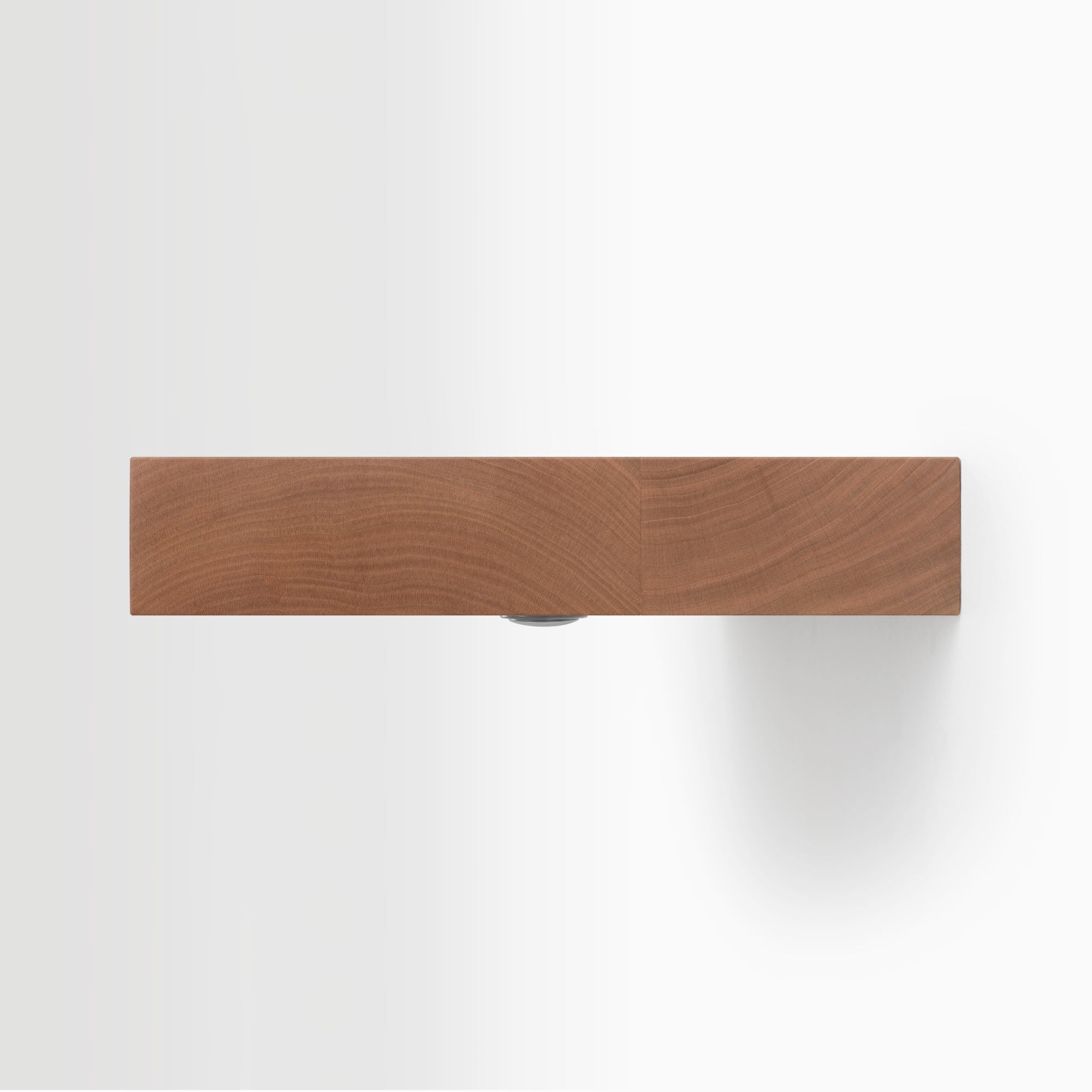 Aksel LED Cherry Floating Shelf - Modern Wood Wall Shelf with Built-in Lights for Living Room, Bedroom, or Kitchen Decor