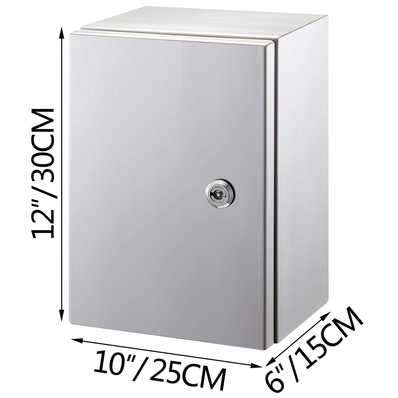 Stainless Steel IP66 Waterproof Electrical Enclosure Box 12x10x6