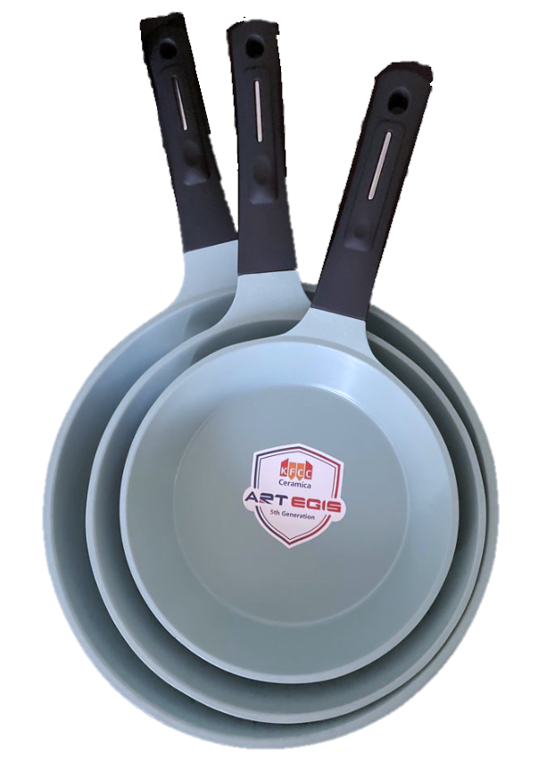 JADECOOK 3-Piece Nonstick Frying Pan Set - Jade Coated Cookware for Healthy Cooking - Perfect for Sautéing, Frying & Stir-Frying | Home & Professional Kitchen Use