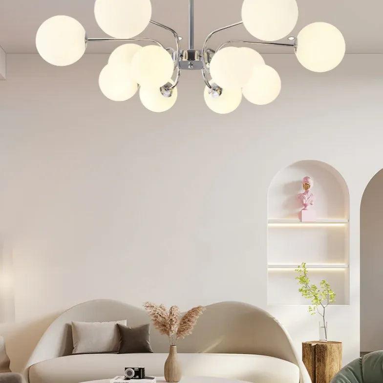 Modern Star Diffusion Chandelier for Living Room - Elegant Ceiling Light Fixture for Dining Room, Bedroom, and Home Decor