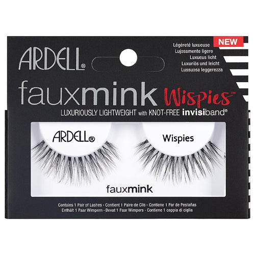 Ardell Faux Mink Wispies False Eyelashes - Natural Looking Fluffy Lashes for Everyday Wear & Special Occasions