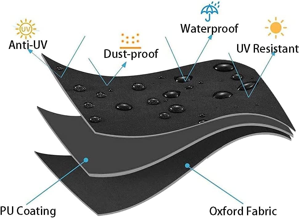 Waterproof L-Shaped Outdoor Sectional Cover for Patio Furniture - Right Facing 104