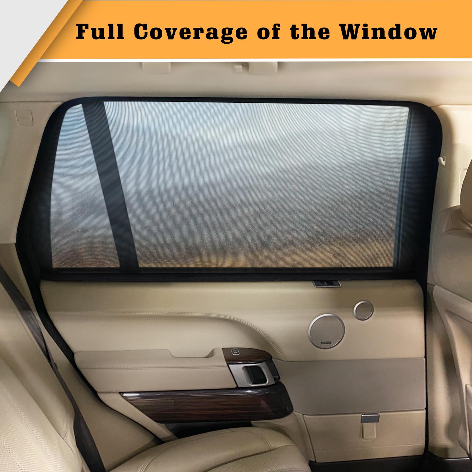 2 Pack Universal Car Window Shades - Mesh Sun Shades for Side Windows, Baby & Child Protection, Fits Most Cars & SUVs | Perfect for Road Trips, Daily Commutes & Summer Travel