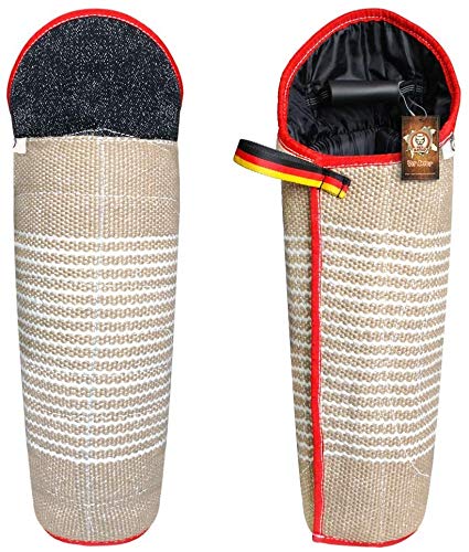 Professional Jute Dog Training Bite Sleeves with Handle - Durable Protection for Malinois, German Shepherd & Mastiff - Ideal for Police K9, Security & Working Dog Training