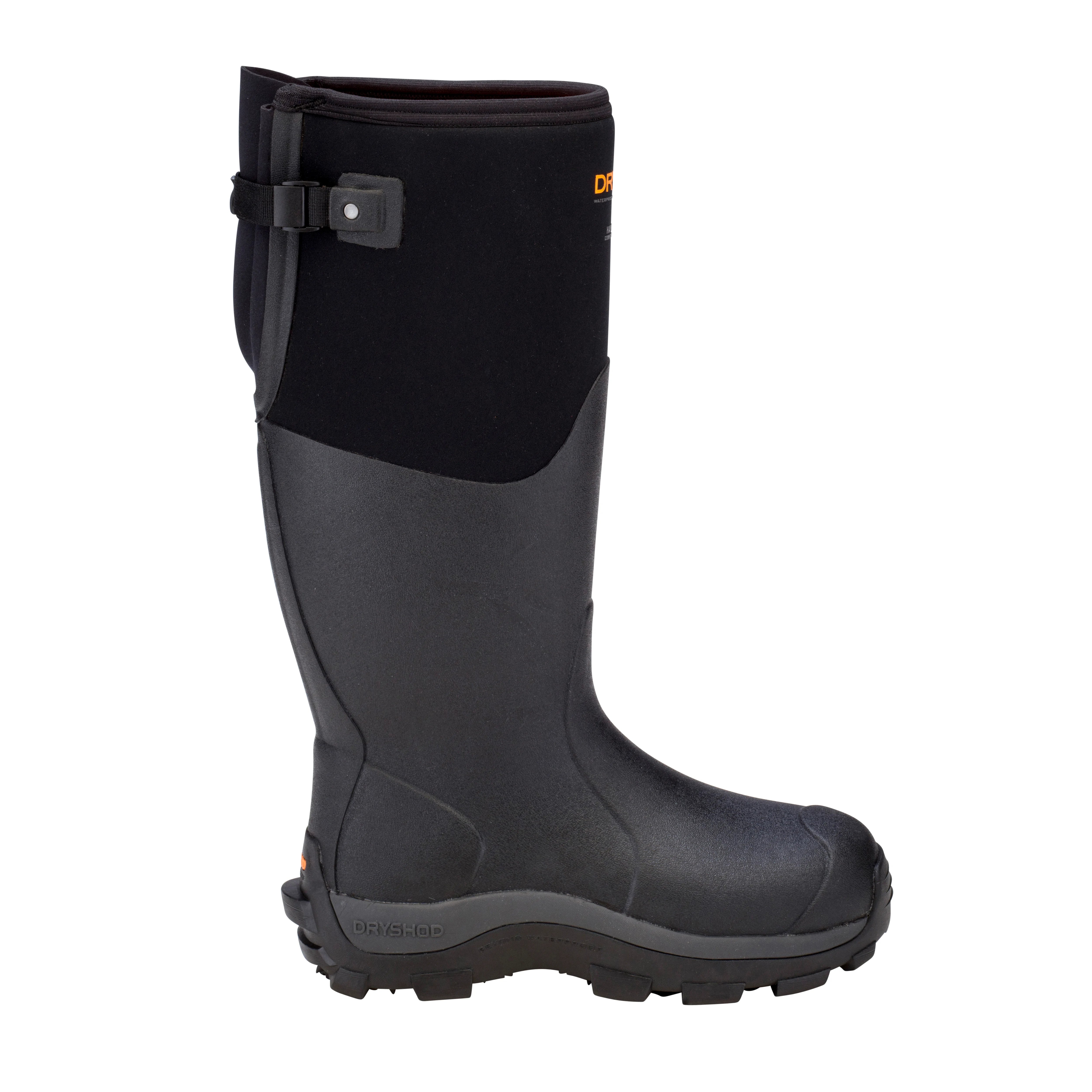 DRYSHOD Haymaker Gusset Boot - Waterproof Work Boots for Men, Slip Resistant Safety Shoes with Steel Toe - Ideal for Construction, Farming & Outdoor Work