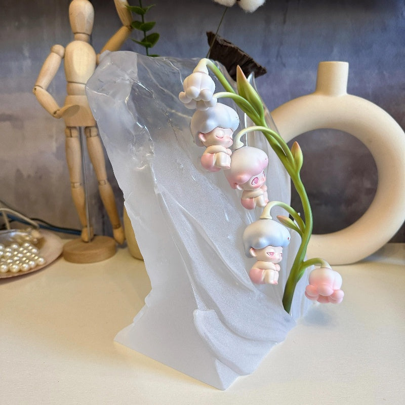 DIMOO Lilies Of The Valley Limited Edition Collectible Figure - Cute Anime Style Home Decor & Gift for Collectors - Perfect for Display Shelves, Office Desks, and Birthday Presents