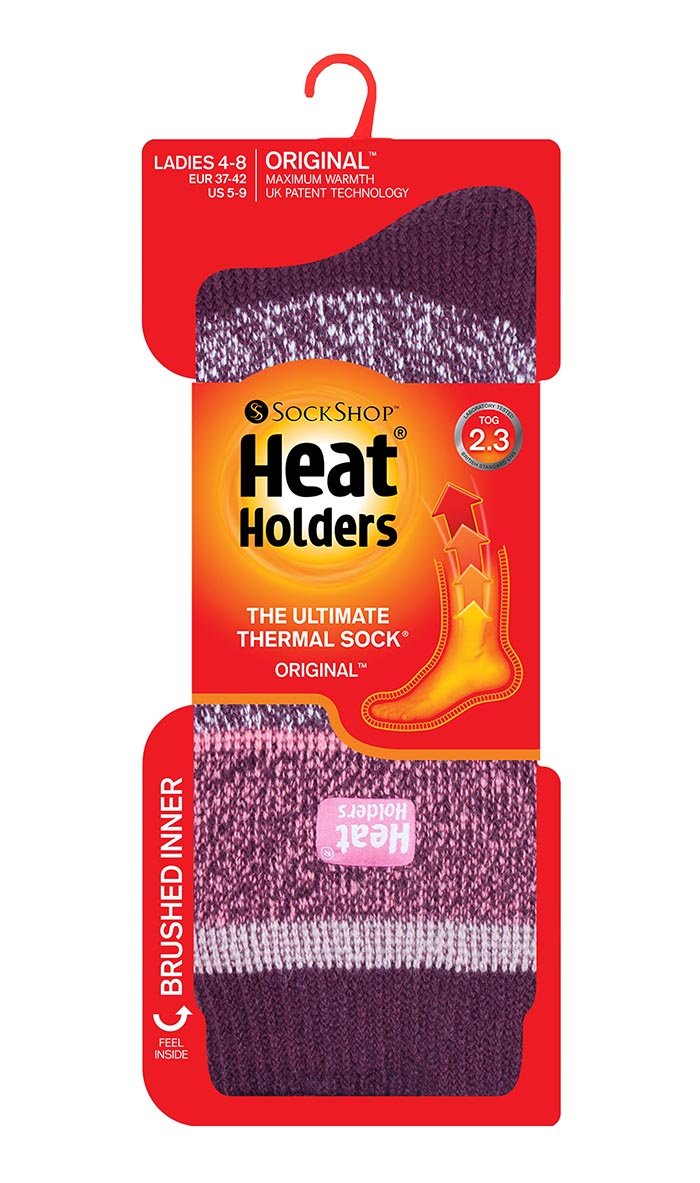 Heat Holders Women's Original Thermal Socks - Ultra Warm Winter Socks for Cold Weather - Perfect for Snow Boots, Hiking & Outdoor Activities