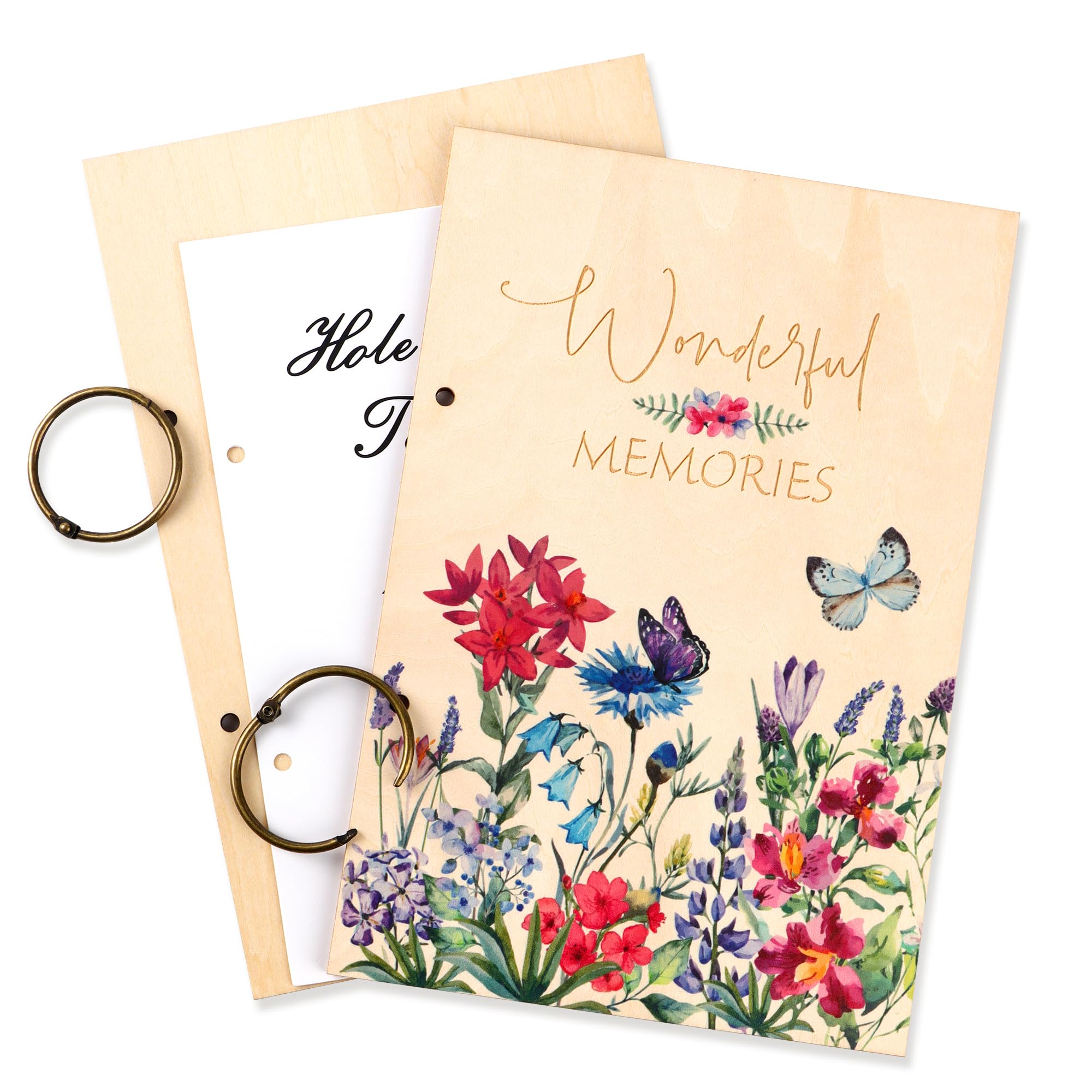 Gift Card Organizer Book with Metal Buckles - 6.3 x 9.5 Inch Greeting Card Holder for Holiday & Birthday Cards - Perfect for Storing, Organizing & Preserving Special Memories (Home, Office, Gift Use)