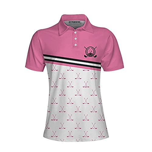 Crossed Pink Golf Clubs