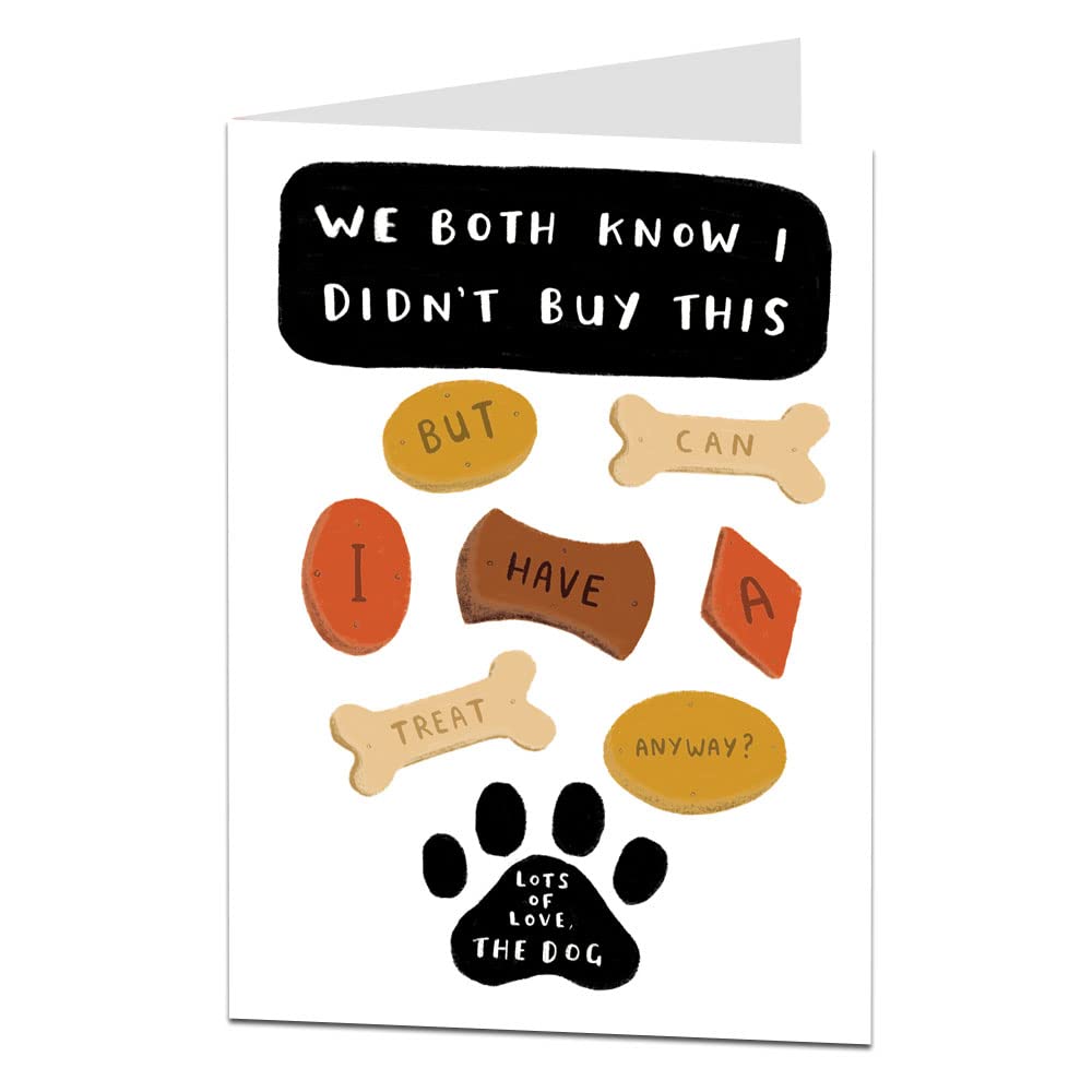 Funny Dog Birthday Card - Perfect Gift for Dad, Son, Daughter, Wife, Boyfriend or Husband | Hilarious Canine-Themed Greeting Card for Birthdays, Anniversaries & Special Occasions