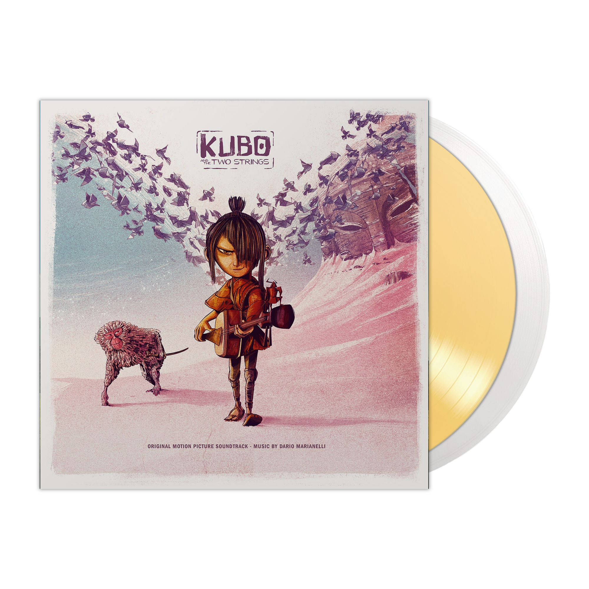 Kubo and the Two Strings Original Soundtrack 2XLP Vinyl Record - Epic Fantasy Film Music for Movie Nights & Collector's Display