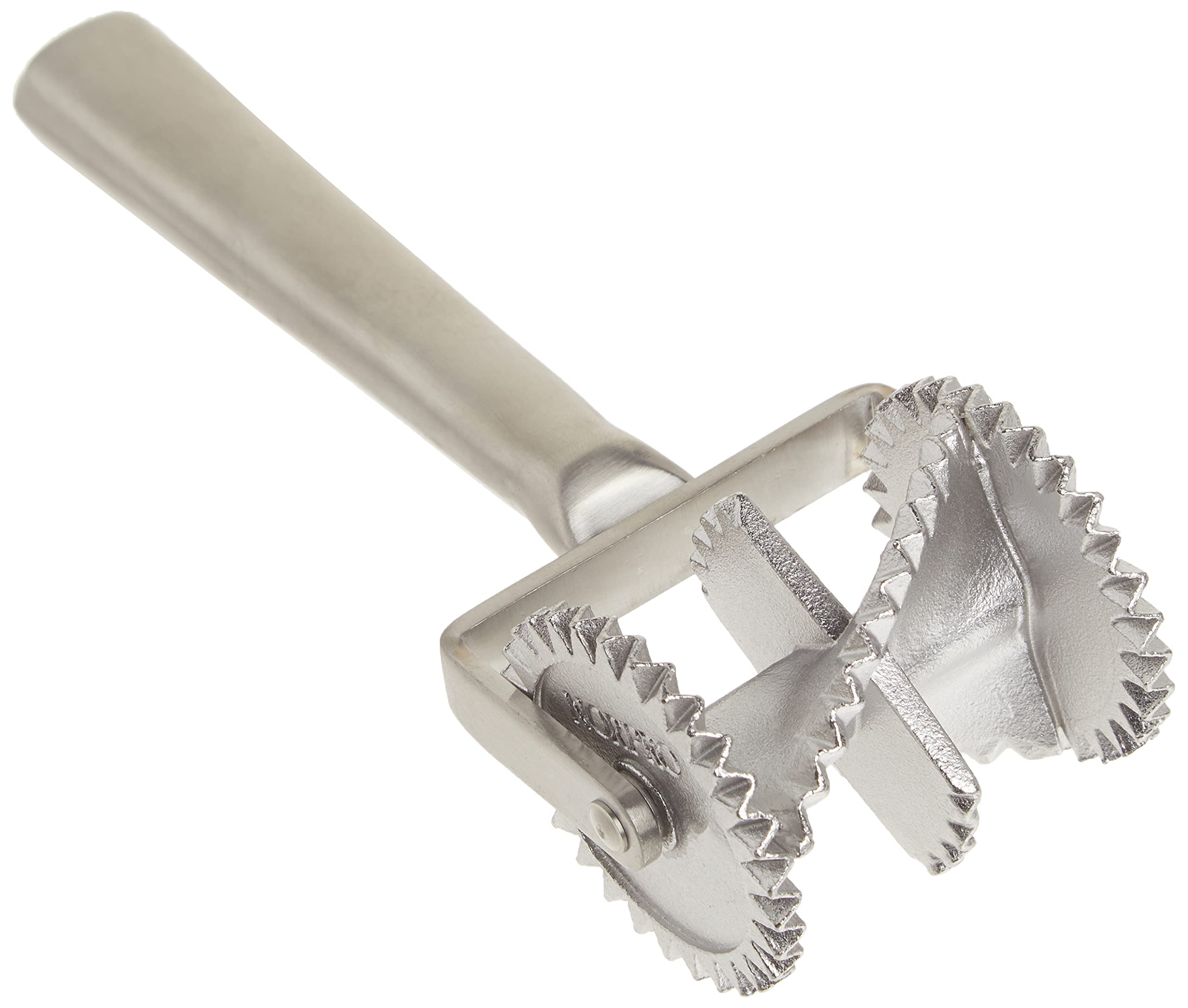 Norpro Cast Iron and Stainless Steel Fattigmann Cutter - Traditional Norwegian Cookie Cutter for Holiday Baking and Pastry Making