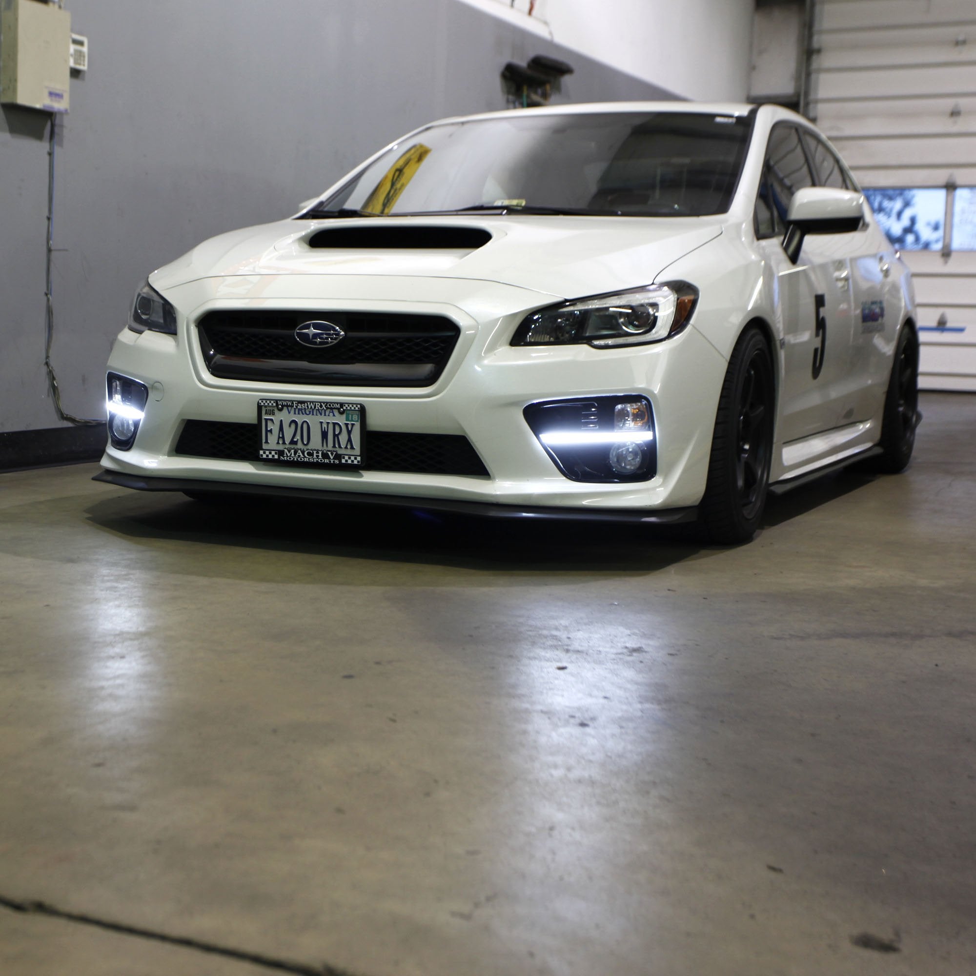 JDM WRX S4 Style DRL Fog Lamp Bezels for 2015-2017 Subaru WRX/STI - Upgrade Your Headlights for Enhanced Night Driving & Style