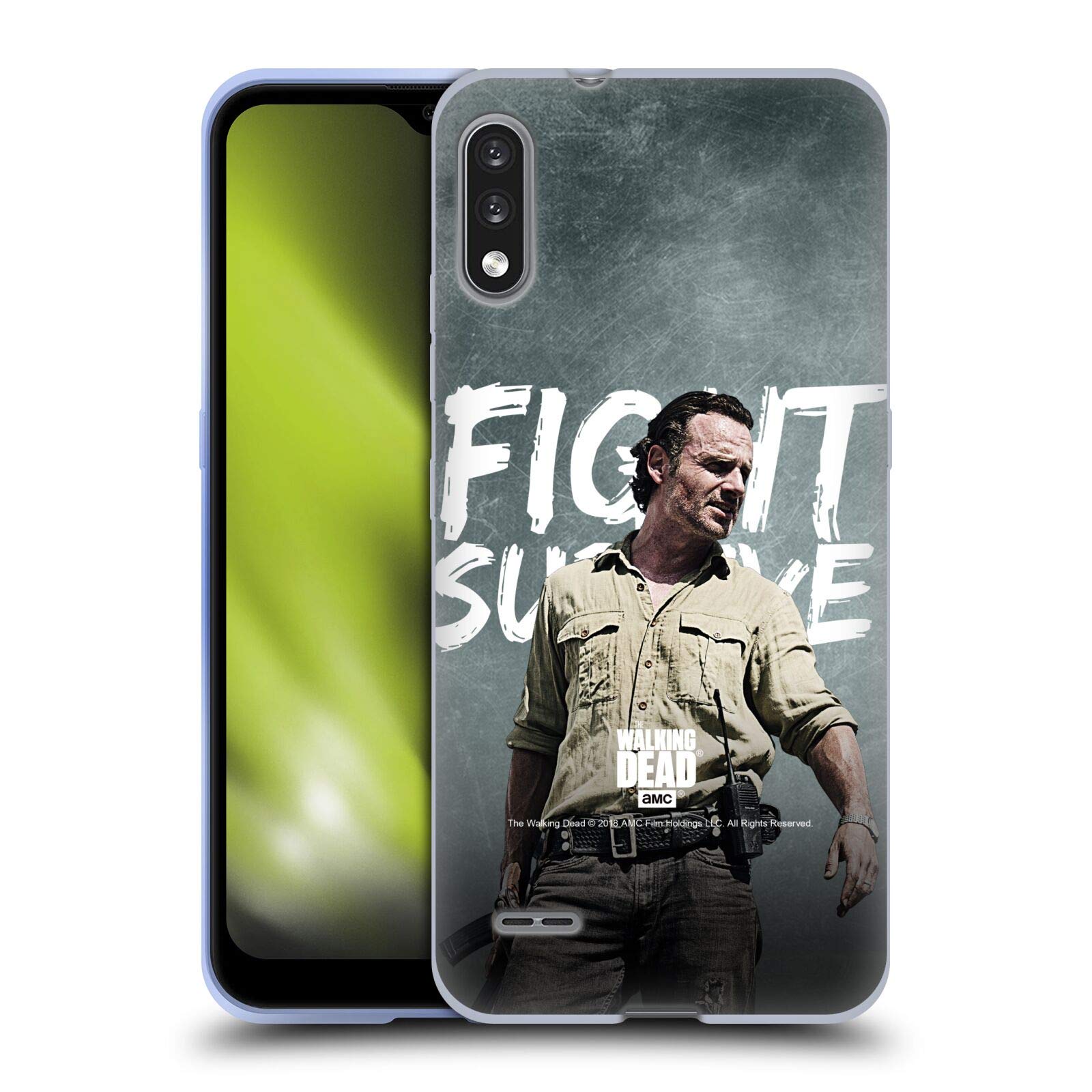 Officially Licensed AMC The Walking Dead Rick Grimes Legacy Soft Gel Case for LG K22 - Durable Protection for Fans, Perfect for Daily Use & Show Enthusiasts