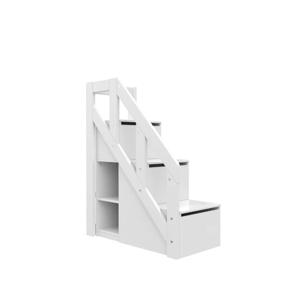 128 cm Mid Sleeper Bed Staircase - Safe & Sturdy Ladder for Kids Bunk Beds - Perfect for Bedrooms, Dorms & Small Spaces