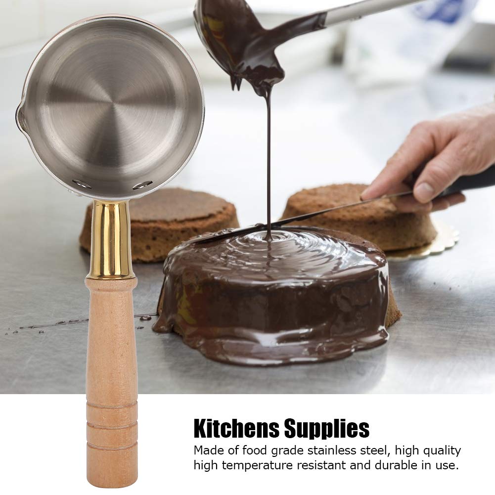 Premium Stainless Steel Butter Warmer & Measuring Pan - Thickened Milk Pot for Melting Butter, Chocolate, Sauces - Ideal for Restaurants, Kitchens & Home Baking Use