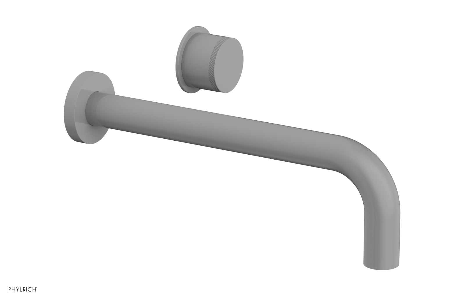 Basic II 10 Single Handle Wall Mount Lavatory Faucet Set with Knurled Handle - 230 18 10 - Perfect for Bathroom Sink, Powder Room & Guest Bath Installation