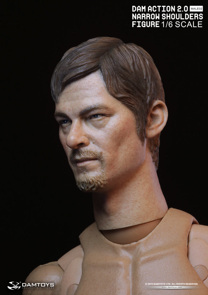 1/6 Scale Norman Reedus as Daryl Dixon Figure - The Walking Dead Collectible Action Figure with Narrow Shoulders for Display & Fan Collections - Perfect for Home Decor, Office Display, and TV Show Memorabilia