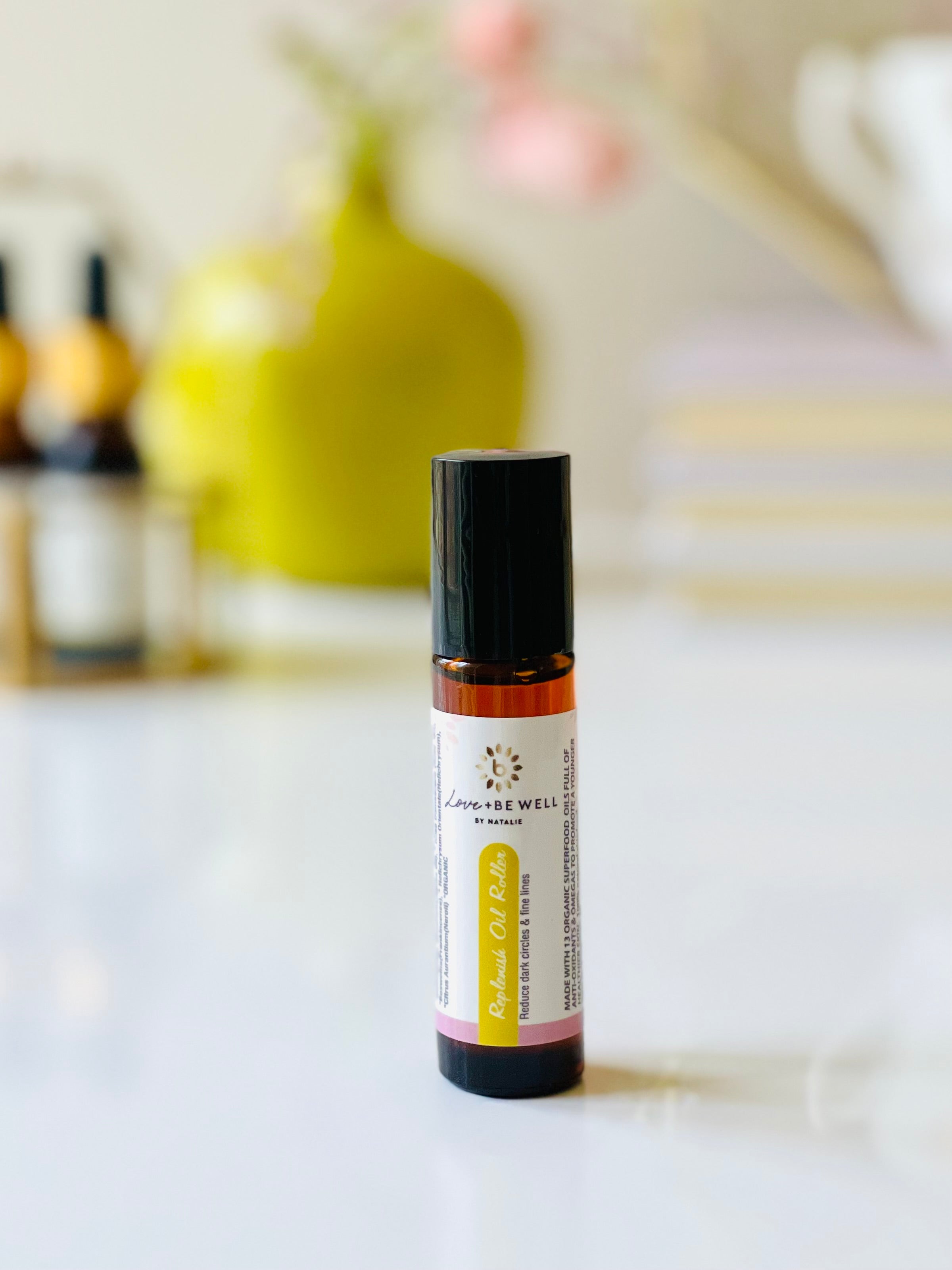 Replenishing Facial Oil Roller - Hydrating & Anti-Aging Skin Care Tool for Dry Skin - Perfect for Night Routine & Travel Skincare