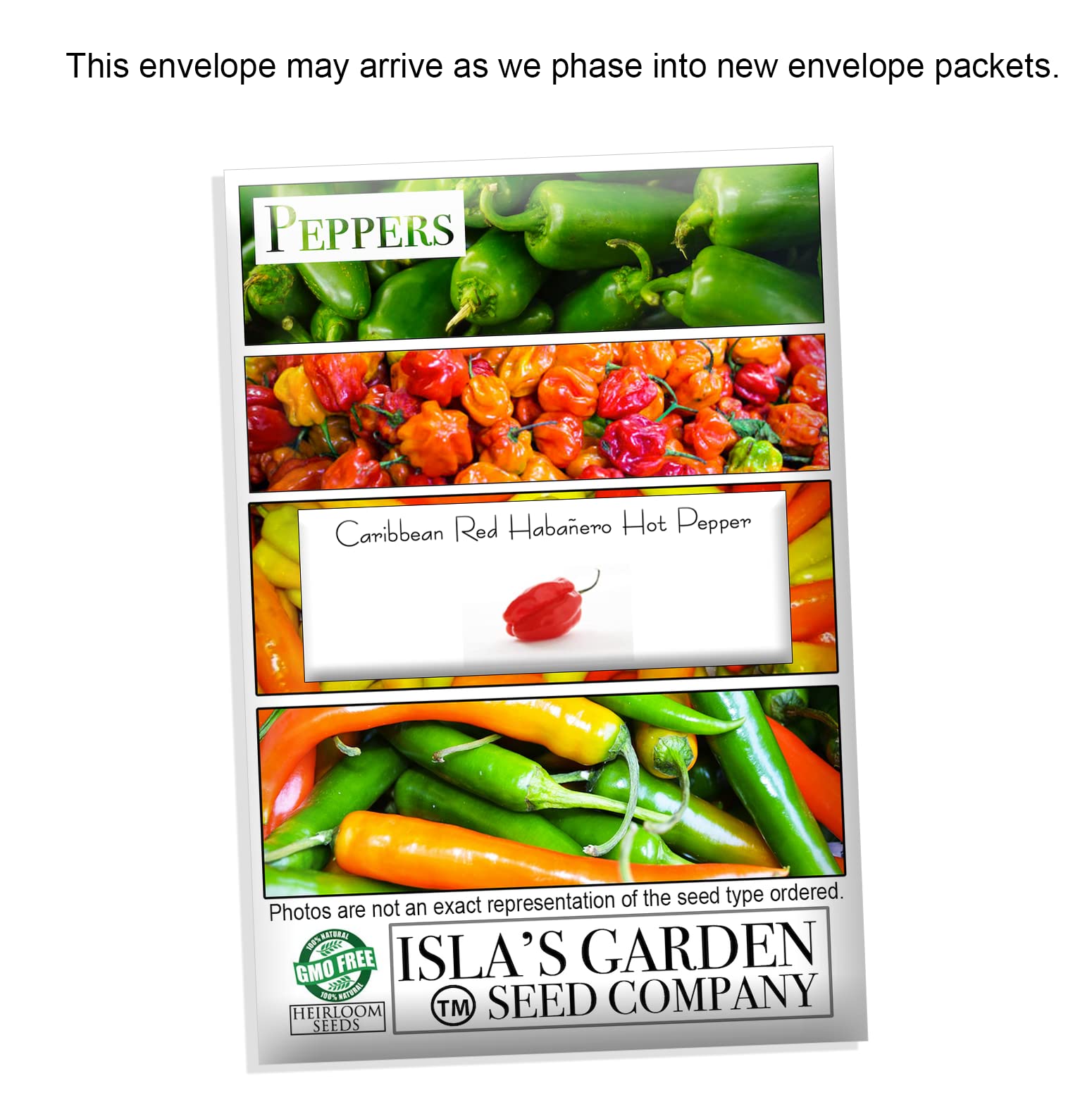 Premium Caribbean Red Habanero Hot Pepper Seeds - 25 Heirloom Non-GMO Seeds (Capsicum chinense) by Isla's Garden - Perfect for Spicy Cooking, Home Gardening & DIY Hot Sauce Making