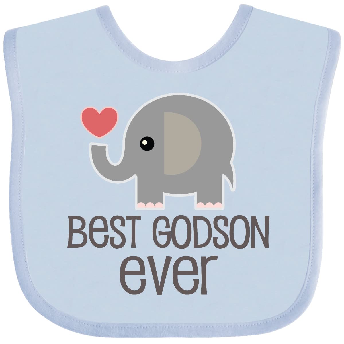 Inktastic Best Godson Baby Boy Bib - Soft & Absorbent for Messy Meals, Feeding Time & Playdates