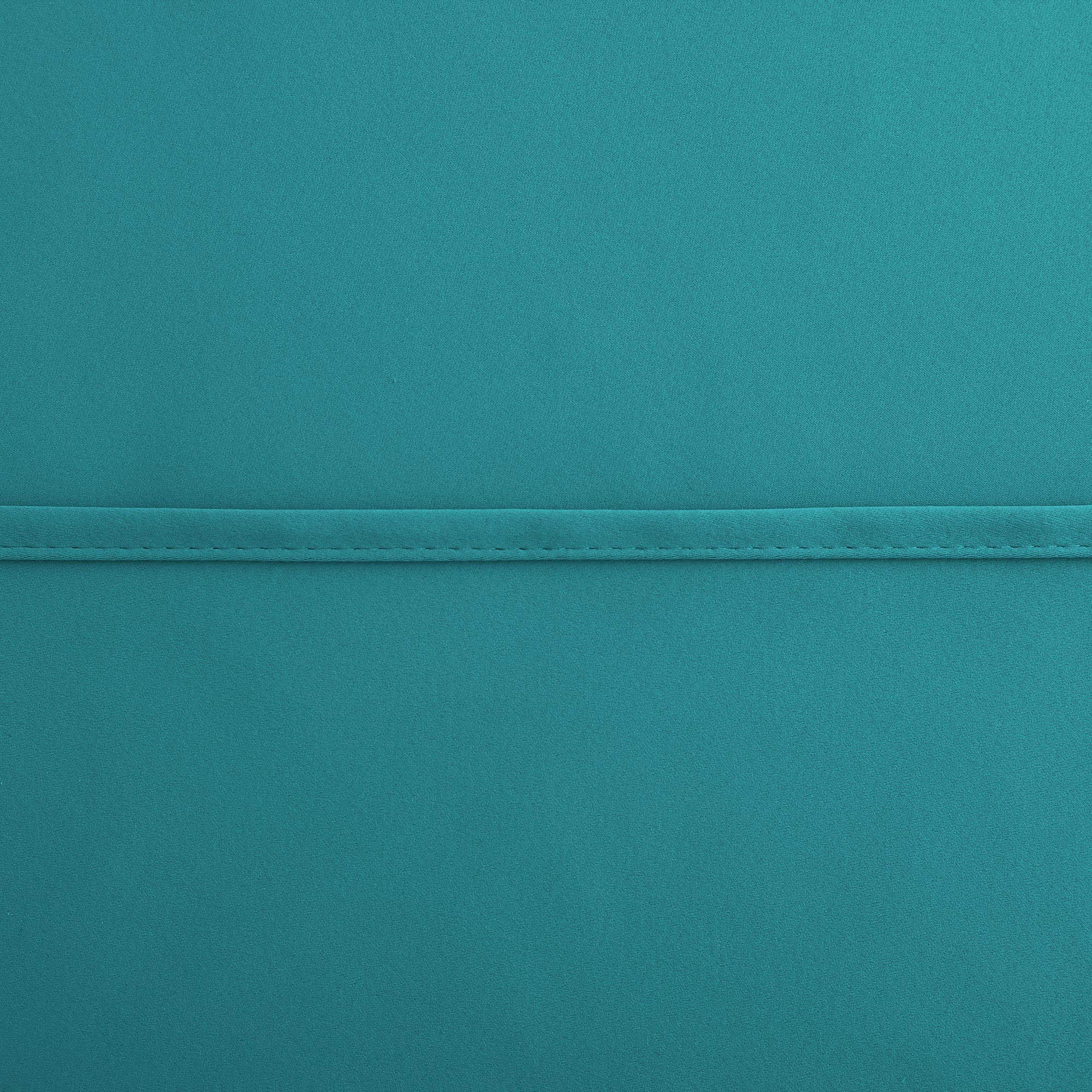 KOUFALL 36 Inch Teal Blackout Curtains - 2 Panels Set with Rod Pocket, Thermal Insulated for Bathroom & Bedroom Windows (34W x 36L) - Perfect for Small Windows, Kitchen Tier & Cafe Style Decor