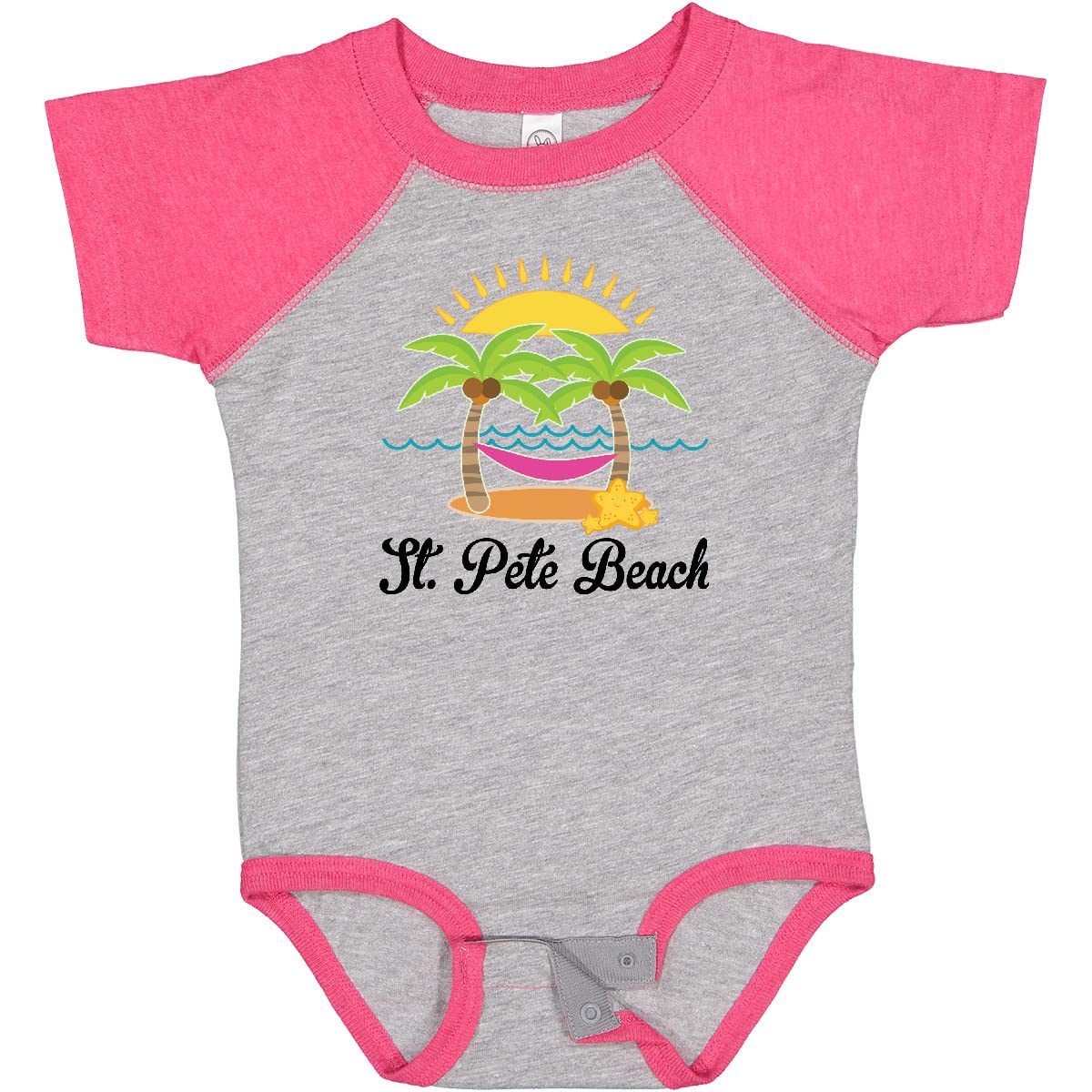 Inktastic St. Pete Beach Florida Vacation Baby Bodysuit - Cute Florida Travel Outfit for Infants & Toddlers - Perfect for Beach Trips, Family Vacations & Photo Shoots