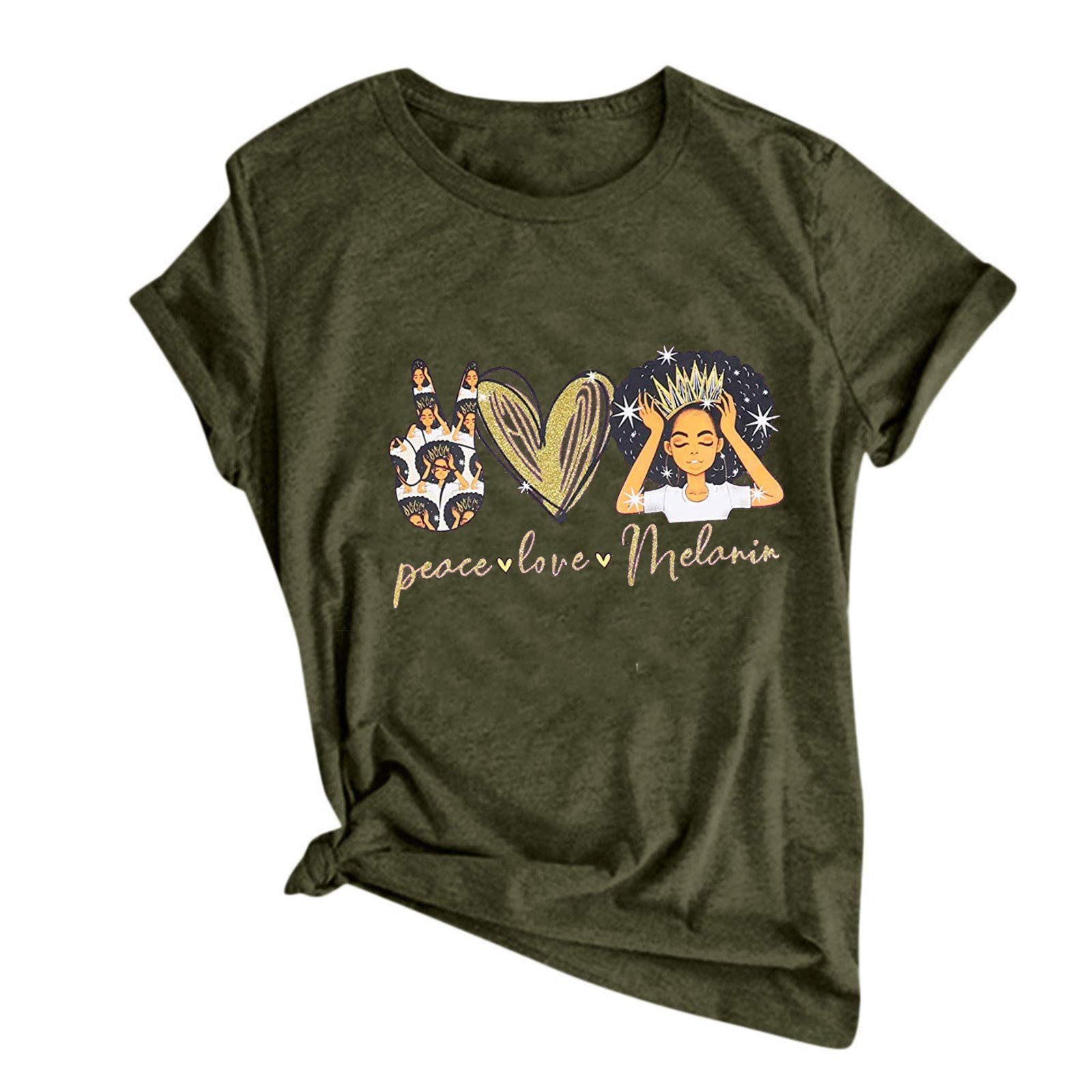 Women's Casual Short Sleeve Printed Blouse Shirt - Fashion T-Shirt & Baseball Mom Hoodie for Everyday Wear, Outings & Sports Events