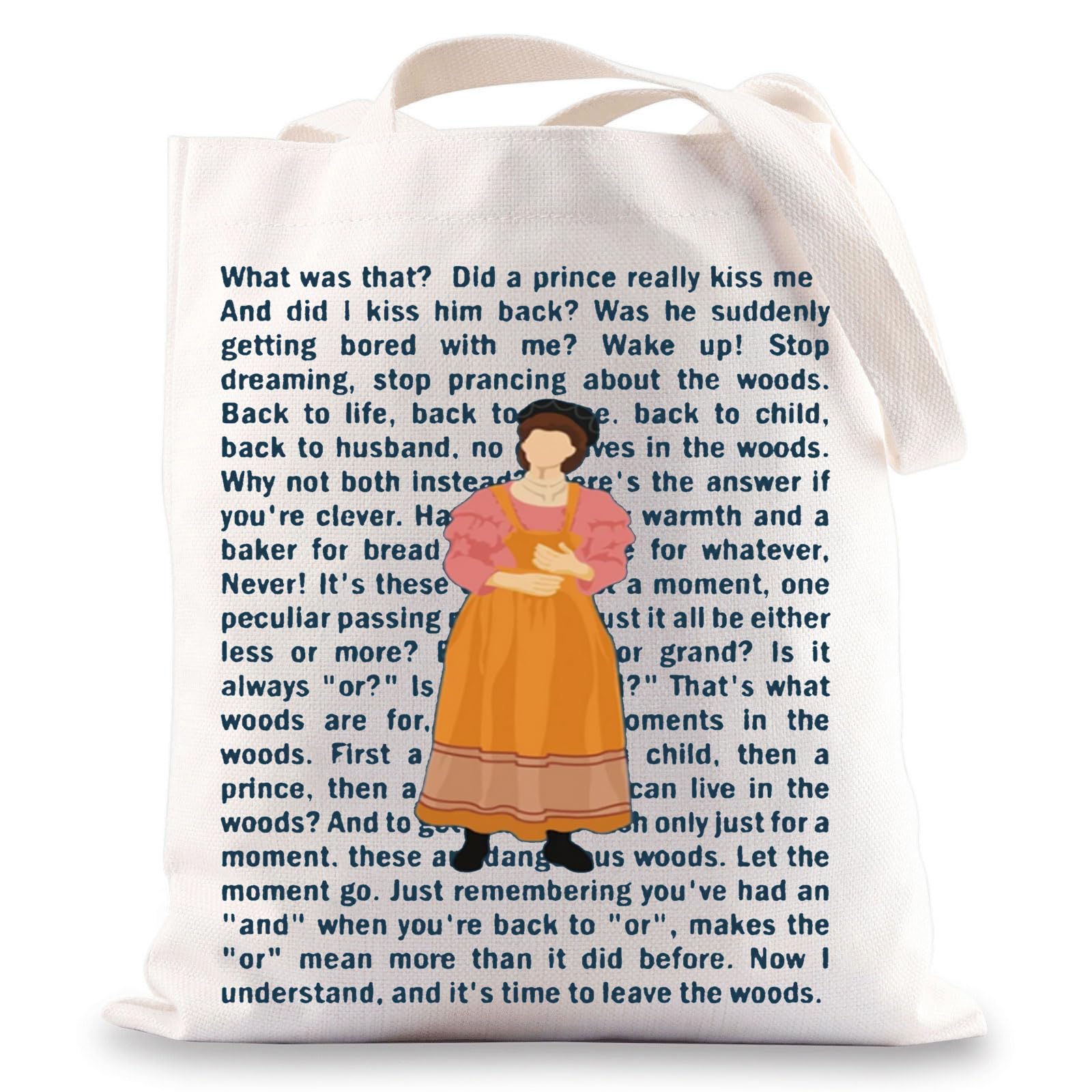 BWWKTOP Baker Musical Tote Bag - Theater Fan Gift, Cow Cape Hair Slippers - Perfect for Cosplay, Broadway Shows & Themed Parties - Official Musical Merchandise