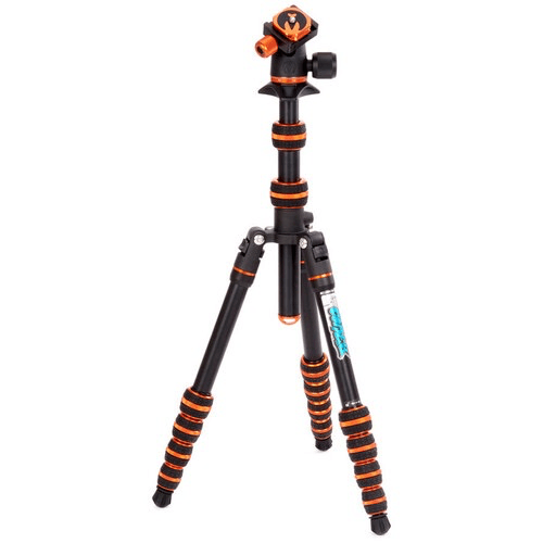 3 Legged Thing Punks Corey 2.0 Magnesium Alloy Tripod with AirHed Neo 2.0 Ball Head (Black) - Professional Camera Tripod for Travel, Photography & Videography