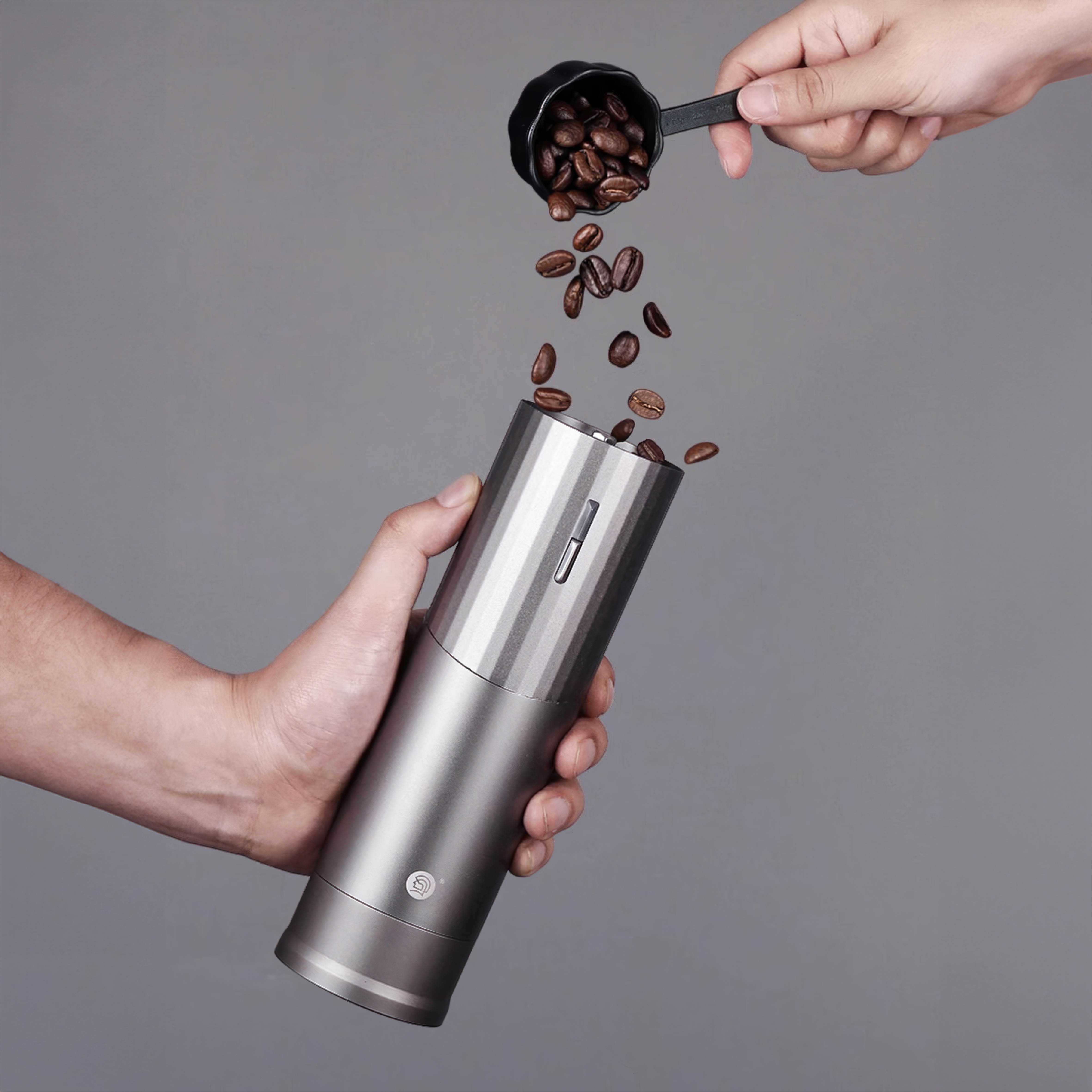 Premium Portable Coffee Grinder for Espresso, French Press & Pour Over - Electric Burr Mill with Adjustable Settings for Home, Office & Travel Use
