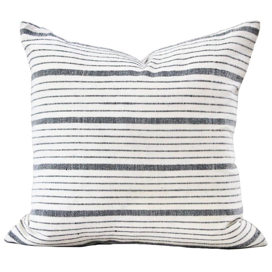 READY TO SHIP Kufri Cusco Stripe Pillow Cover in Natural - Bohemian Decorative Throw Pillow Case for Sofa, Bed & Home Decor
