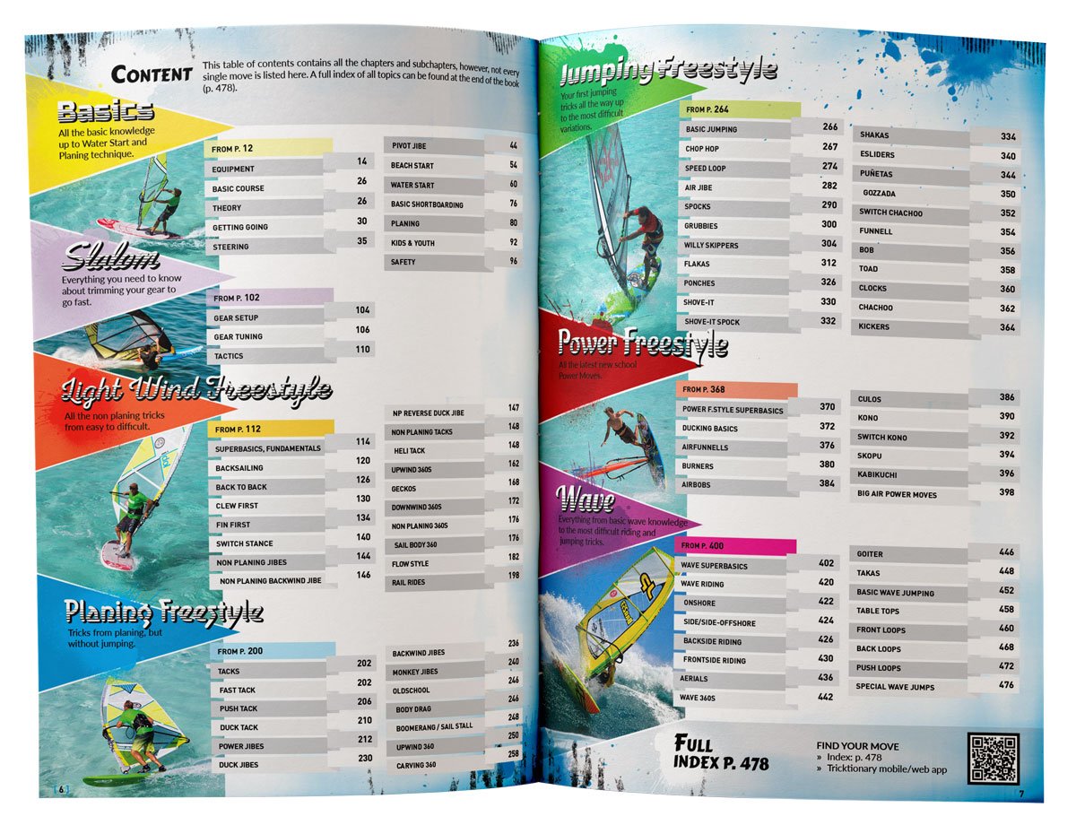 Tricktionary 3 Windsurfing Bible - Ultimate Guide for Windsurfing Tricks & Techniques | Perfect for Beginners & Pros | Use on Water, Beach & Training Sessions