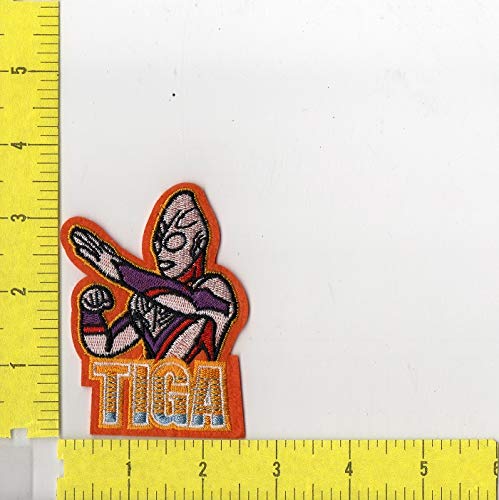 Ultraman Tiga Logo Iron-On Patch for Jackets & Bags - Official Ultraman TV Series Embroidered Badge - Cosplay & DIY Craft Accessories