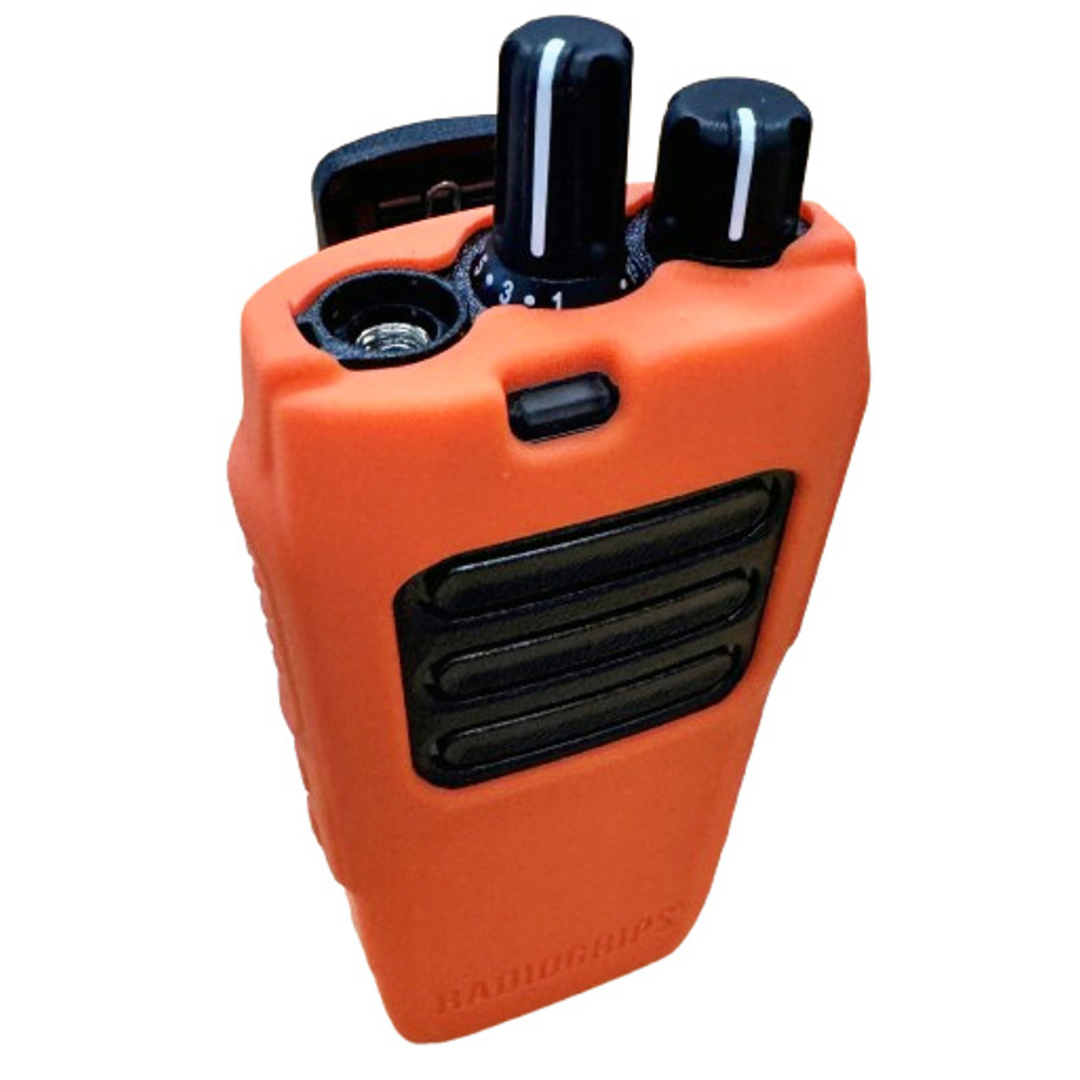 Shockproof & Non-Slip Silicone Protective Case for Motorola R2 Two-Way Radio - Durable Cover for Construction, Hiking, and Emergency Communication